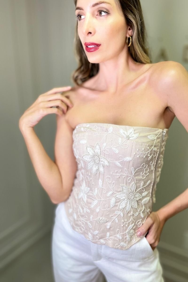 Corselet Bordado Tarsila